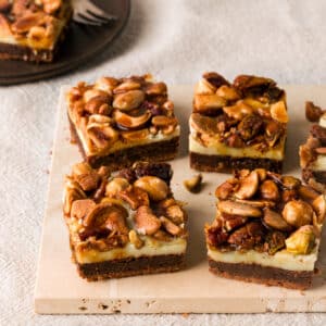 Noten-karamel brownie (glutenarm)